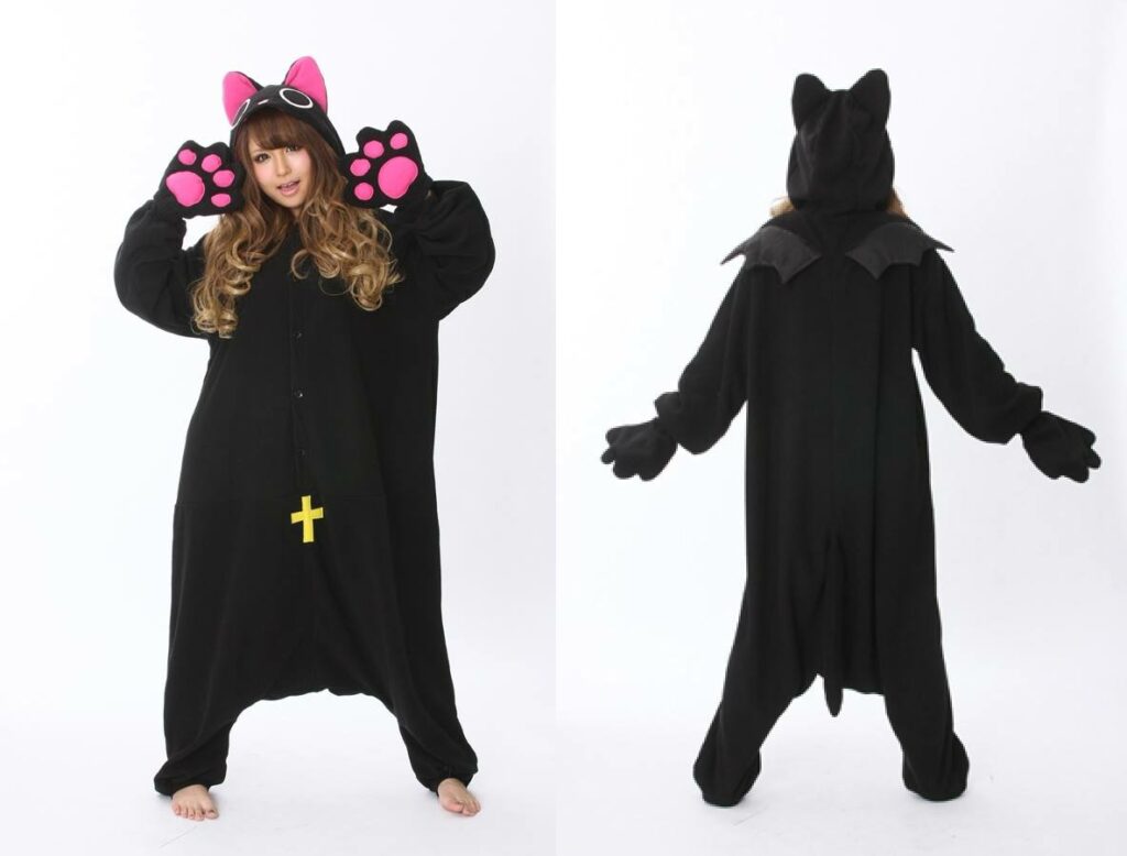 Kigurumi, alquiler de disfraz, pijama Kawaii, nyanpire vAmpire cat