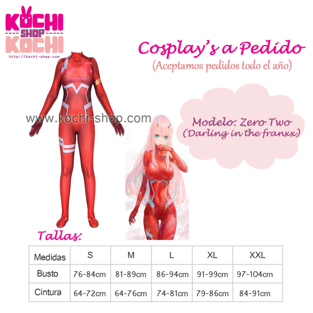 cosplay a pedido, zero two