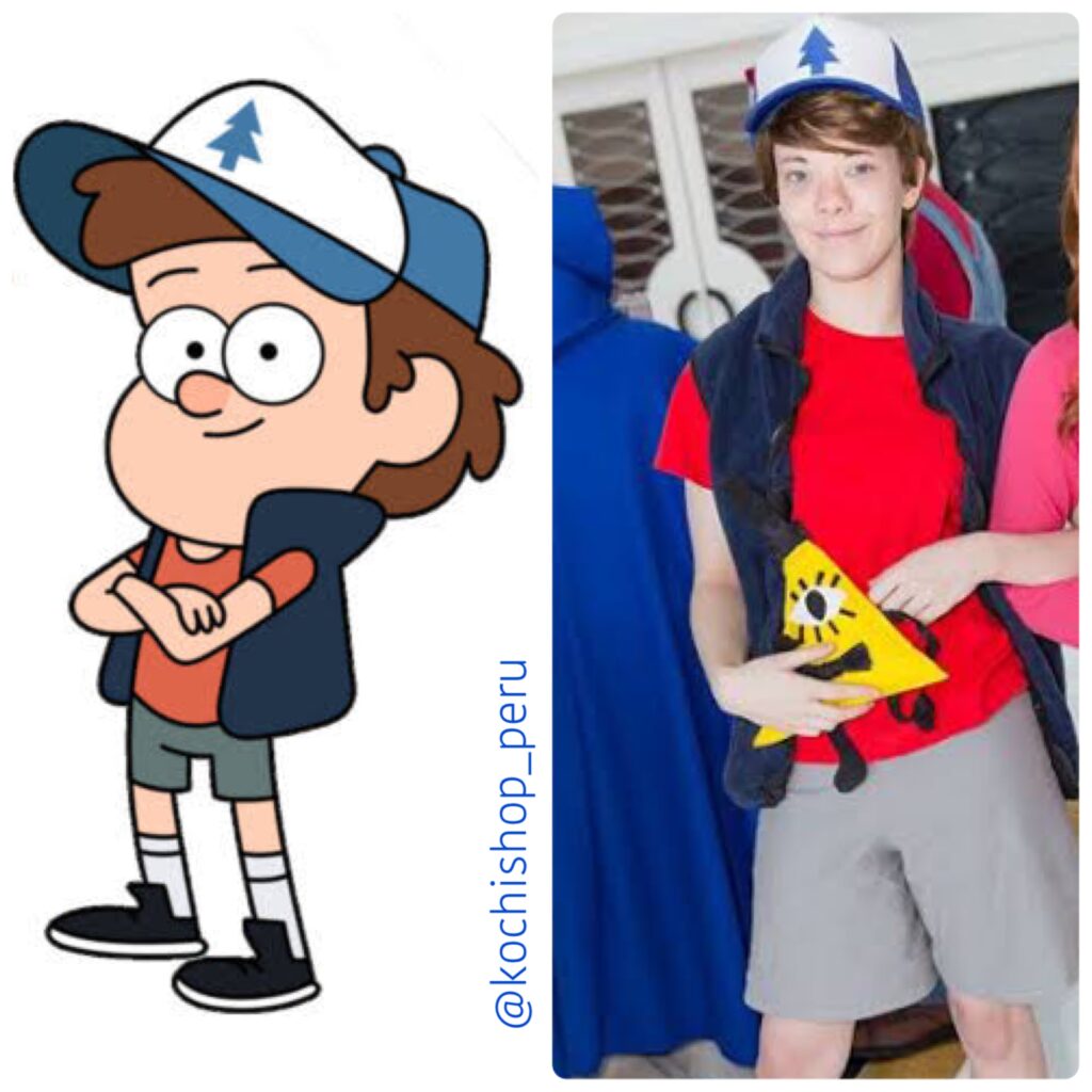 gravity falls, disfraz en alquiler, halloween, dipper pines, dipper halloween alquiler, gravity falls halloween, gravity falls cosplay,